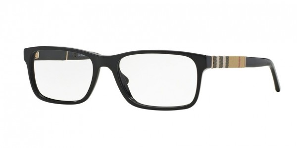 Burberry BE2162 Eyeglasses, 3001 BLACK (BLACK)