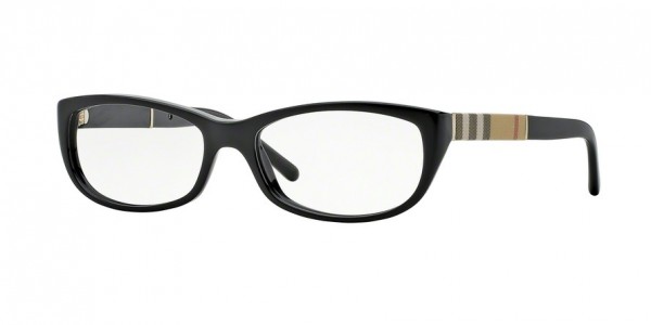 Burberry BE2167 Eyeglasses, 3001 BLACK (BLACK)