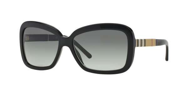 Burberry BE4173 Sunglasses, 300111 BLACK GRAY GRADIENT (BLACK)