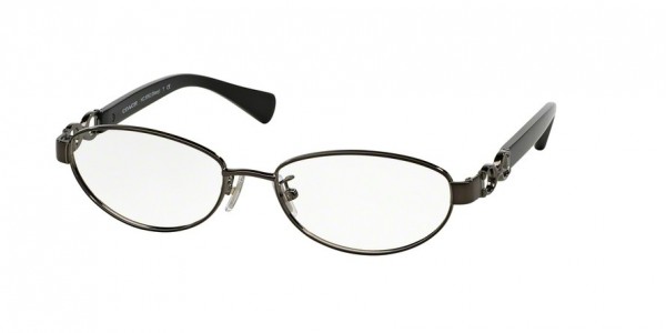 Coach HC5062 STACY Eyeglasses, 9017 DARK SILVER/BLACK (SILVER)