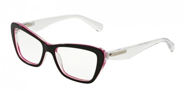 Dolce & Gabbana DG3194 3 LAYERS Eyeglasses, 2794 BLACK/PEARL FUXIA/CRYST (BLACK)