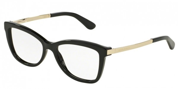 Dolce & Gabbana DG3218 SICILIAN TASTE Eyeglasses, 501 BLACK (BLACK)