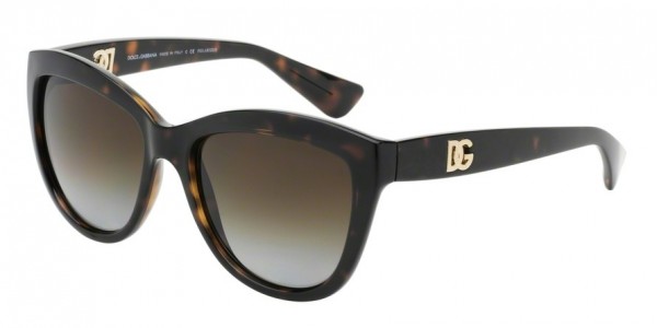 Dolce & Gabbana DG6087 LOGO EXECUTION Sunglasses, 502/T5 HAVANA (HAVANA)