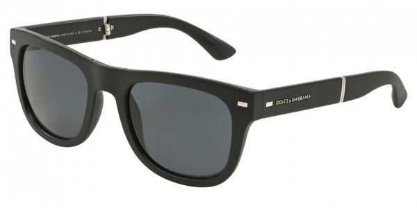 Dolce & Gabbana DG6089 FOLDING Sunglasses, 501/81 MATTE BLACK (BLACK)