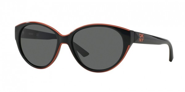 DKNY DY4120 Sunglasses, 300187 BLACK (BLACK)