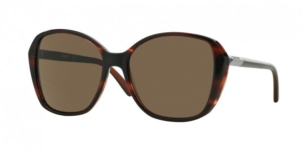 DKNY DY4122 Sunglasses, 366373 SPOTTED BROWN (BROWN)