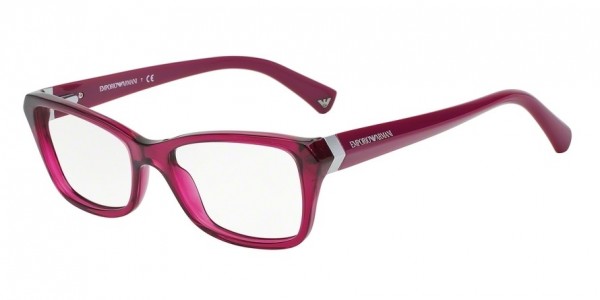 Emporio Armani EA3023 Eyeglasses, 5199 CYCLAMEN (PURPLE/REDDISH)
