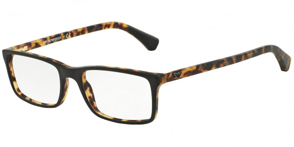 Emporio Armani EA3043 Eyeglasses, 5269 TOP BLACK/MATTE HAVANA (BLACK)