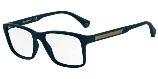 Emporio Armani EA3055 Eyeglasses, 5065 BLUE RUBBER (BLUE)