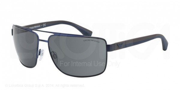 Emporio Armani EA2018 Sunglasses, 301887 MATTE BLUE (BLUE)