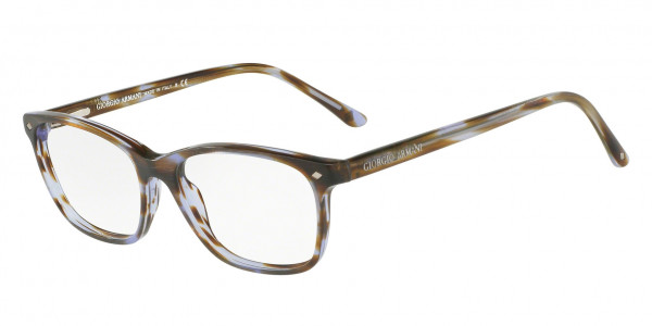 Giorgio Armani AR7021 Eyeglasses, 5166 BRUDHED STRIPED VIOLET (VIOLET)