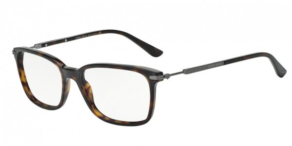 Giorgio Armani AR7030F Eyeglasses, 5002 BRUSHED DARK HAVANA (HAVANA)
