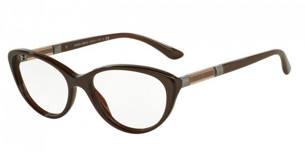 Giorgio Armani AR7061 Eyeglasses, 5337 TOP BROWN PEARL (BROWN)