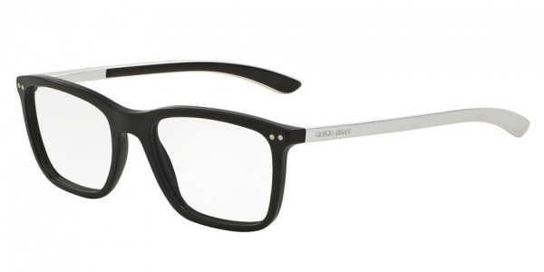 Giorgio Armani AR7064Q Eyeglasses, 5042 MATTE BLACK (BLACK)