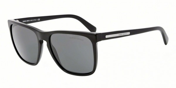 Giorgio Armani AR8027 Sunglasses, 501781 BLACK (BLACK)