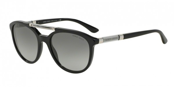 Giorgio Armani AR8051 Sunglasses, 501711 BLACK (BLACK)