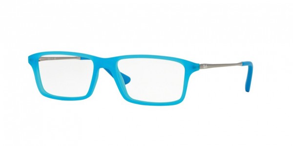 Ray-Ban Junior RY1541 Eyeglasses, 3618 AZURE FLUO TRASPARENT RUBBER (LIGHT BLUE)