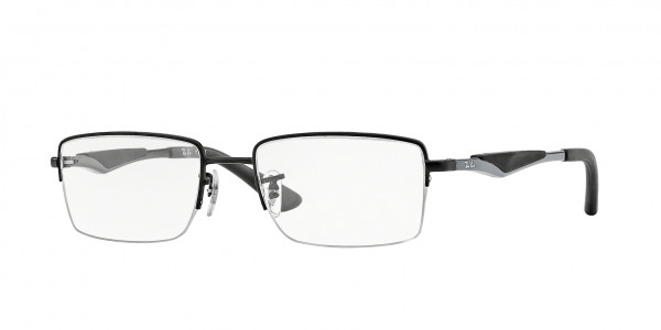 Ray-Ban Optical RX6285 Eyeglasses, 2503 MATTE BLACK (BLACK)