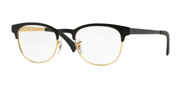 Ray-Ban Optical RX6317 Eyeglasses, 2833 BLACK ON MATTE ARISTA (BLACK)