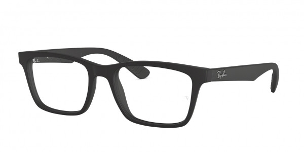Ray-Ban Optical RX7025 Eyeglasses, 2077 MATTE BLACK (BLACK)