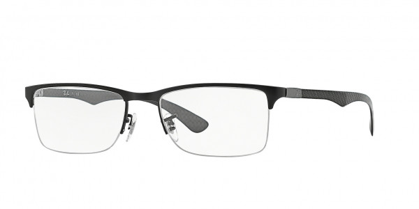 Ray-Ban Optical RX8413 Eyeglasses, 2503 MATTE BLACK (BLACK)