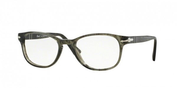 Persol PO3085V Eyeglasses, 1020 STRIPED GREY (GREY)