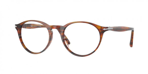 Persol PO3092V Eyeglasses, 9066 STRIPED BROWN (BROWN)