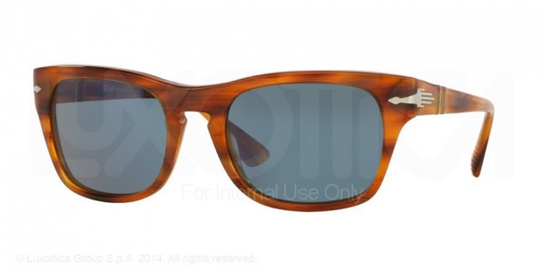 Persol PO3072S Sunglasses, 960/56 STRIPED BROWN (HAVANA)