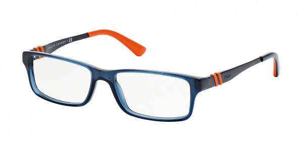 Polo PH2115 Eyeglasses, 5469 SHINY TRANSPARENT BLUE (BLUE)