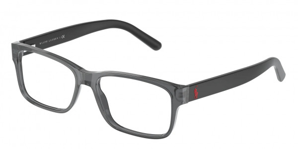 Polo PH2117 Eyeglasses, 5965 SHINY TRANSPARENT GREY (GREY)