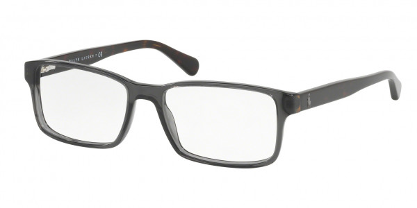 Polo PH2123 Eyeglasses, 5536 SHINY BLACK CRYSTAL (GREY)
