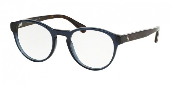 Polo PH2128 Eyeglasses, 5498 TRANSPARENT BLUE (BLUE)
