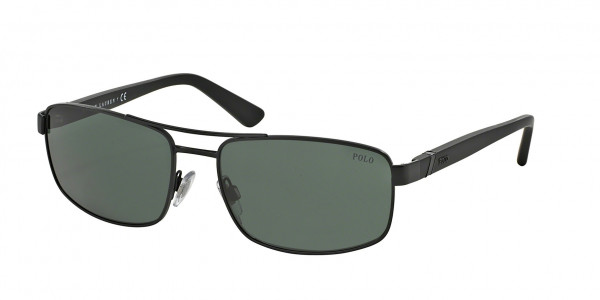 Polo PH3086 Sunglasses, 903871 MATTE BLACK (BLACK)