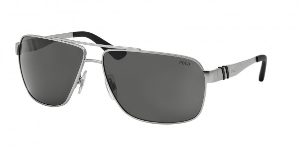 Polo PH3088 Sunglasses, 904687 MATTE SILVER (SILVER)