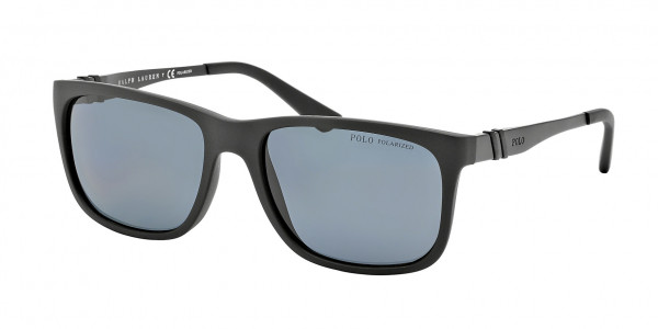 Polo PH4088 Sunglasses, 528481 MATTE BLACK POLAR GREY (BLACK)