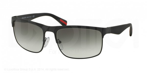 Prada Linea Rossa PS 56PS RUBBERMAX Sunglasses, DG00A7 BLACK RUBBER (BLACK)