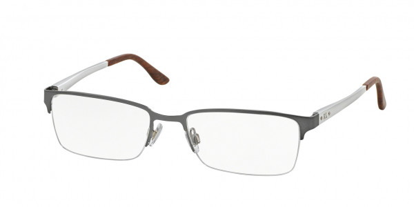 Ralph Lauren RL5089 Eyeglasses, 9282 SEMI-SHINY GUNMETAL (GREY)