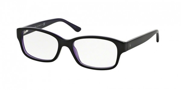 Ralph Lauren RL6111 Eyeglasses, 5371 TOP BLACK ON VIOLET (BLACK)