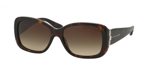 Ralph Lauren RL8127B Sunglasses, 500313 SHINY DARK HAVANA GRADIENT BRO (TORTOISE)