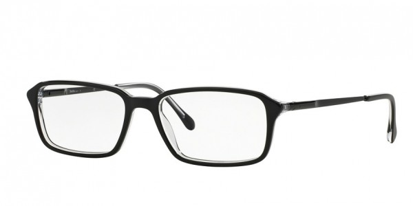 Sferoflex SF1140 Eyeglasses, C548 BLACK ON TRASPARENT (BLACK)