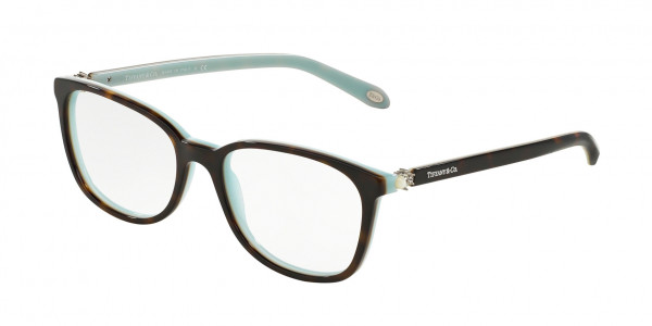 Tiffany & Co. TF2109HB Eyeglasses, 8134 HAVANA ON TIFFANY BLUE (BROWN)