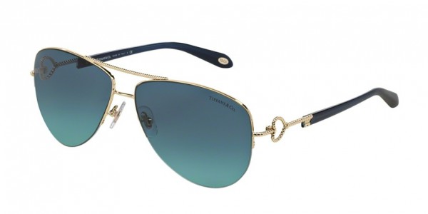 Tiffany & Co. TF3046 Sunglasses, 60949S PALE GOLD (GOLD)