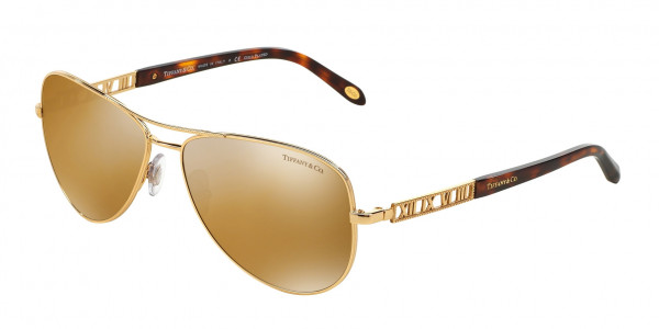 Tiffany & Co. TF3047K Sunglasses, 6093W4 GOLD (GOLD)