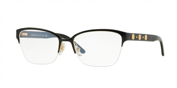 Versace VE1224 Eyeglasses, 1342 GOLD (BLACK)