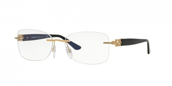 Versace VE1225B Eyeglasses, 1002 GOLD (GOLD)