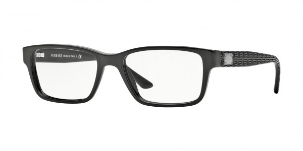 Versace VE3198 Eyeglasses, GB1 BLACK (BLACK)