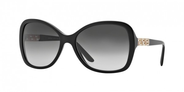 Versace VE4271B Sunglasses, GB1/8G BLACK (BLACK)