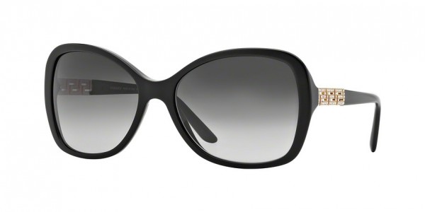 Versace VE4271BA Sunglasses, GB1/8G BLACK (BLACK)