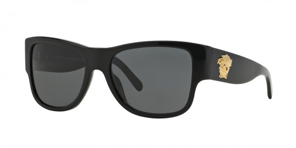 Versace VE4275 Sunglasses, GB1/87 BLACK DARK GREY (BLACK)