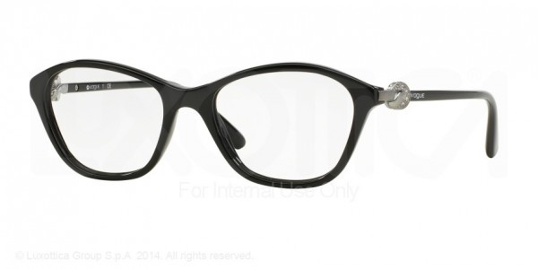 Vogue VO2910B Eyeglasses, W44 BLACK (BLACK)